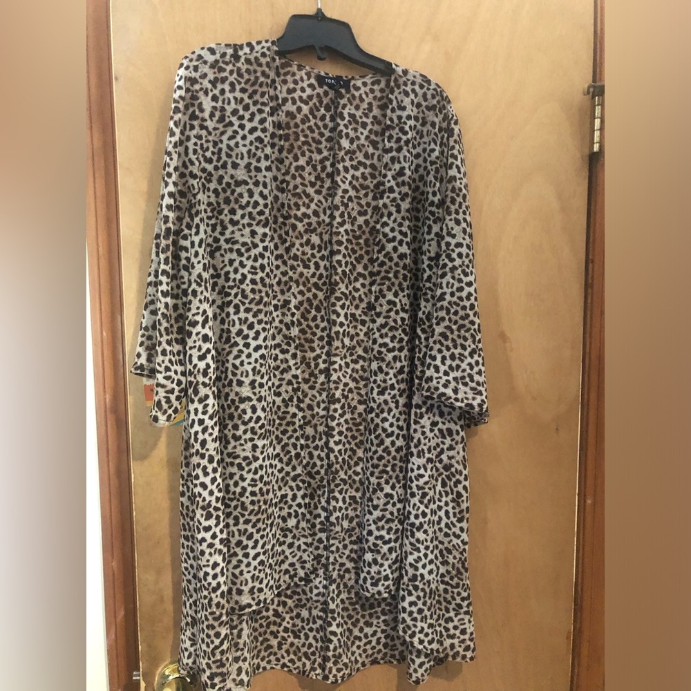 Torrid Leopard Print Open Front Kimono